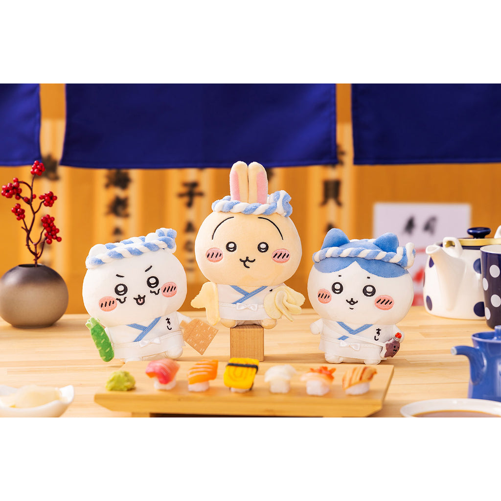 Chikakawachi Ikawa Sushi Sitting Mini Plush Toy (Chikawa)