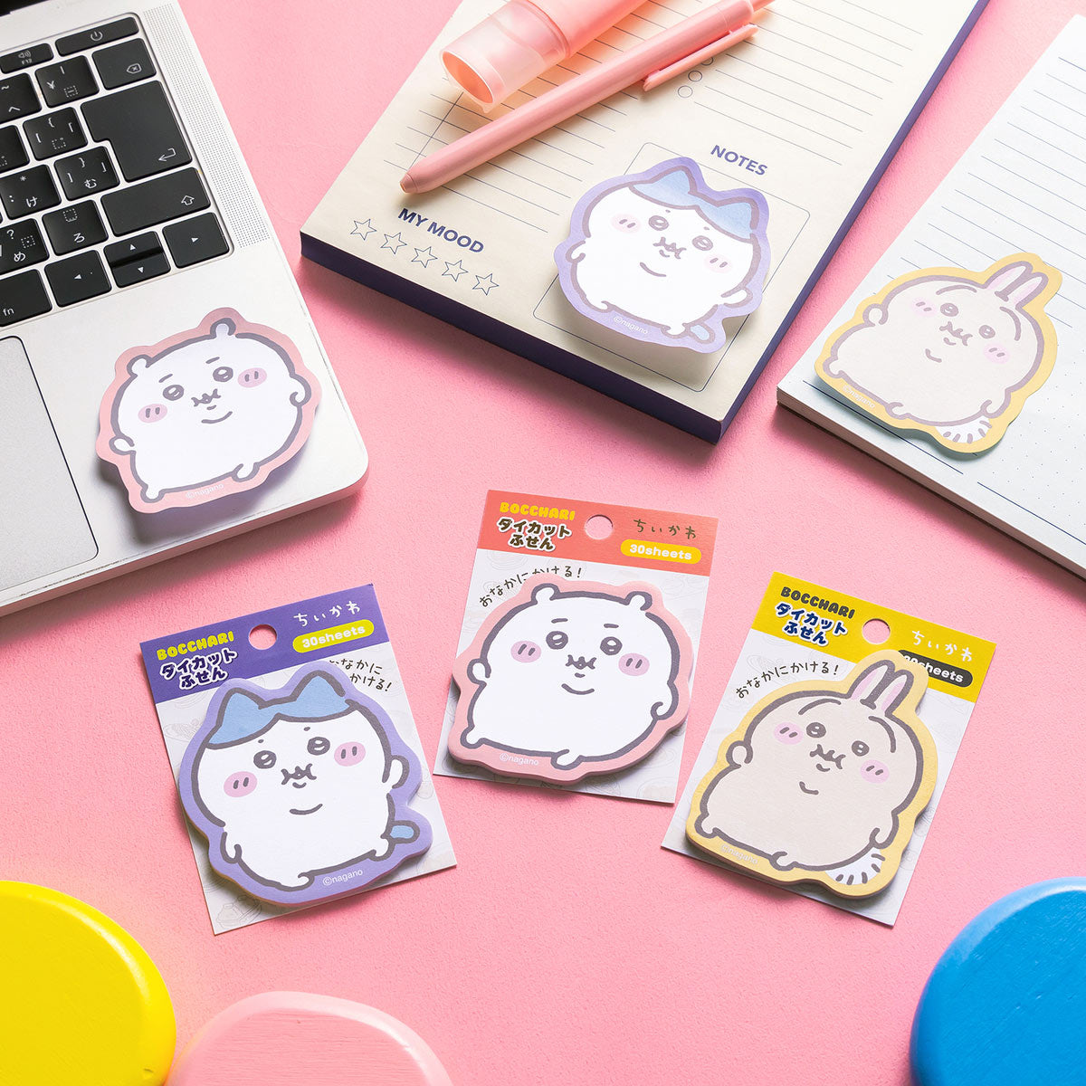 ちいかわ ぼっちゃりダイカットふせん（ハチワレ） | ちいかわ