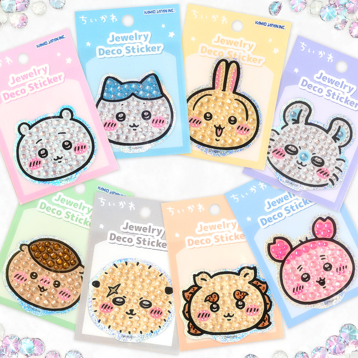ちいかわ ジュエリーデコステッカー（くりまんじゅう）