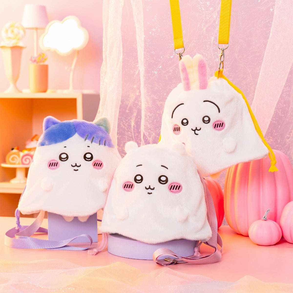 Chiikawa Chiikawa Park Ghost Drawstring Shoulder Bag (Hachiware
