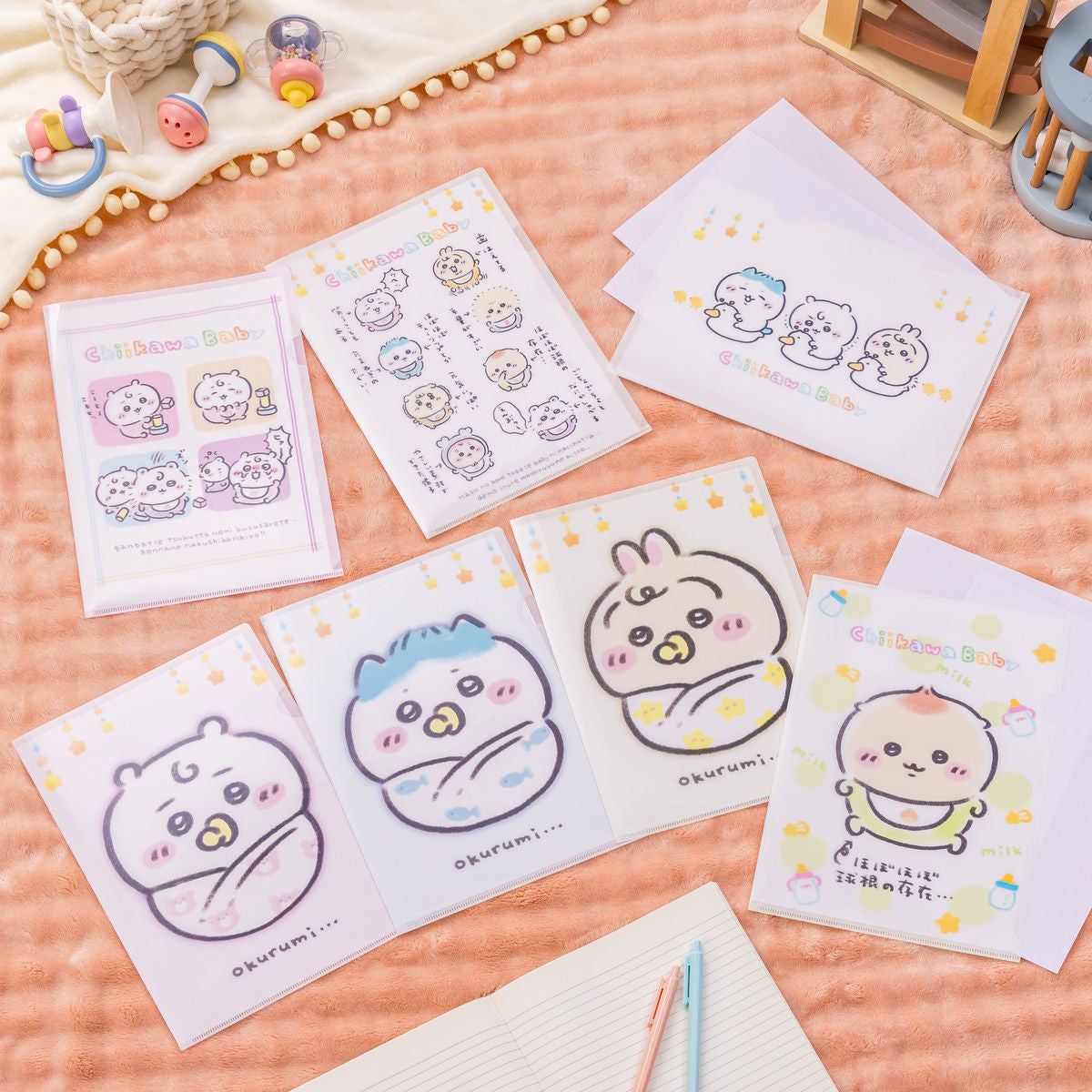 吉伊卡哇 baby系列 透明文件夹 (坐便器)