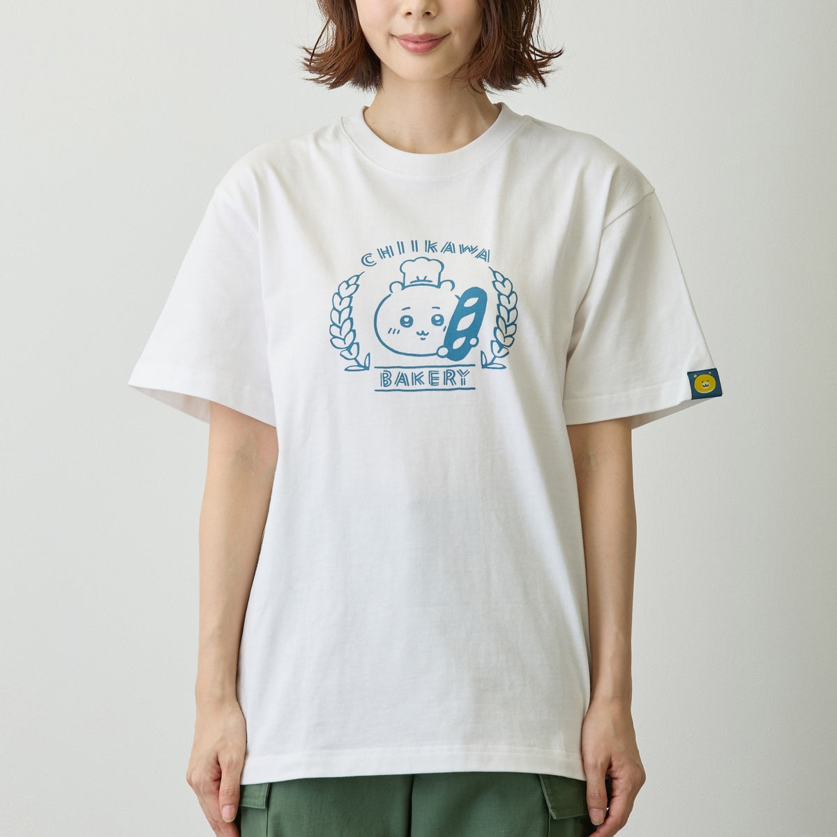 Kawaihae ロゴ Tシャツ Sサイズ ホワイト 男女兼用 ちいかわ ちいかわベーカリー Tシャツ ロゴ ホワイト | ちいかわ