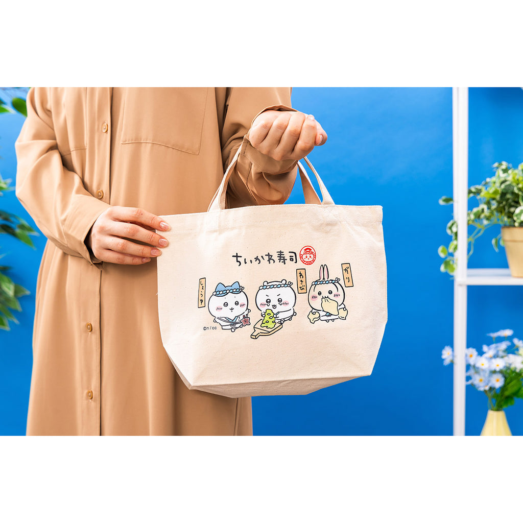 Chiikawa ChiikawaSushi lunch size tote bag (sushi restaurant everyone)