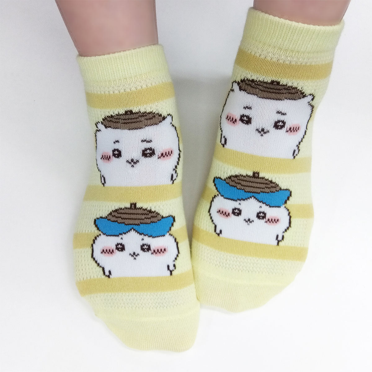 치이카와 메쉬 스니커즈 양말 (치이카와 하치와레 도토리) 여성용