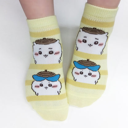 치이카와 메쉬 스니커즈 양말 (치이카와 하치와레 도토리) 여성용