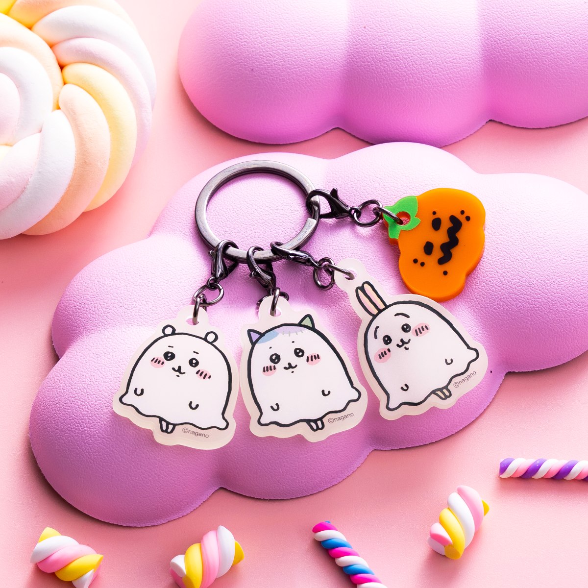 ちいかわ ちいかわパーク おばけな3連蓄光アクリルチャーム | ちいかわ