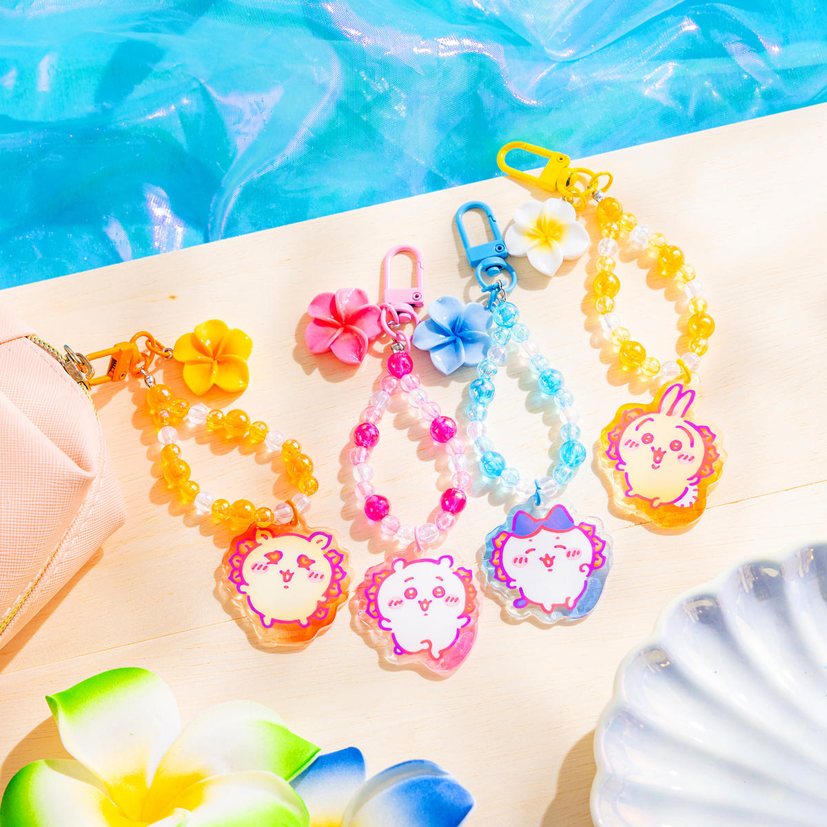 Chiikawa Shisa's Souvenir Shop Acrylic Strap with Beads (Usagi)