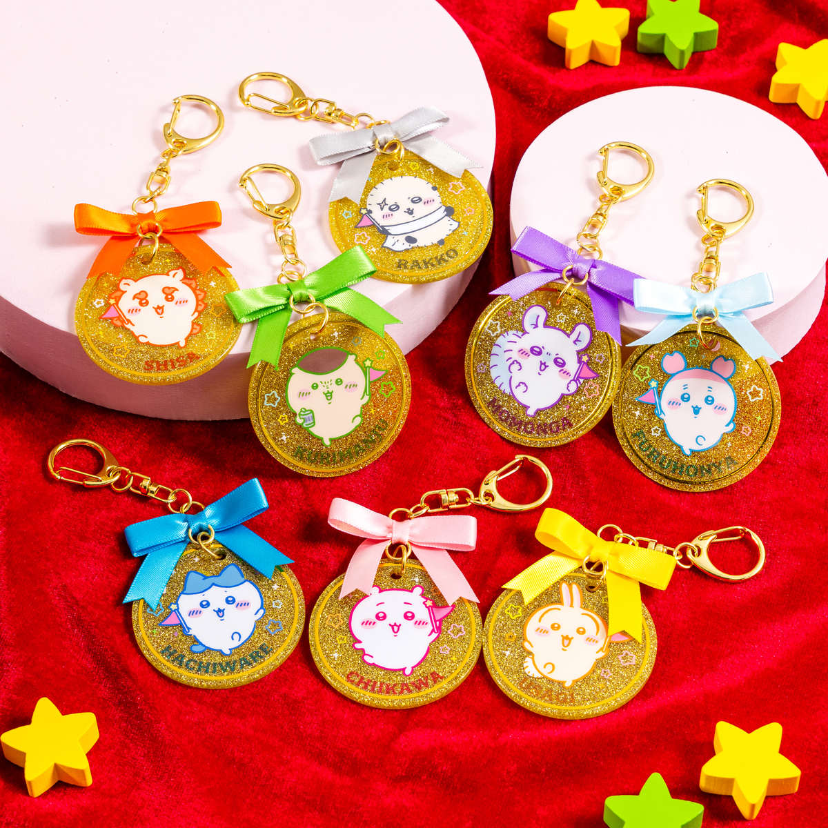 シーサー キャンディ風アクリルキーホルダー 2個セット ちいかわパーク メダル風アクリルキーホルダー（シーサー） | ちいかわ