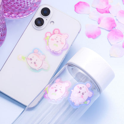 吉伊卡哇 樱花精灵4枚装透明小贴纸