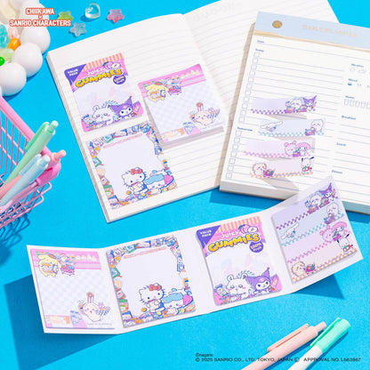 吉伊卡哇 × 三丽鸥角色 超市翻页便签