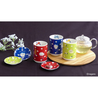 Chiikawa Flower Garden Sushi Tea Cup (Hachiware)