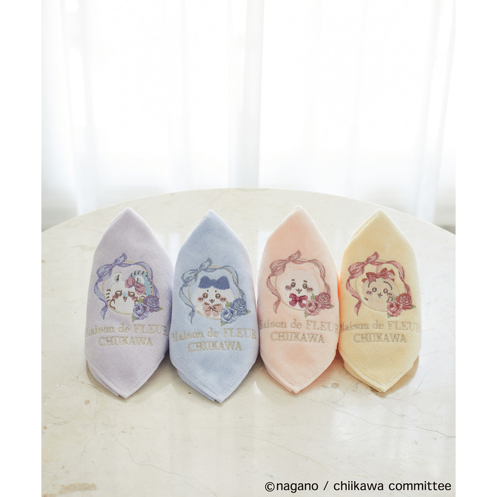 【reservation】Chiikawa Maison de Fleur embroidery towel handkerchief (Usagi[