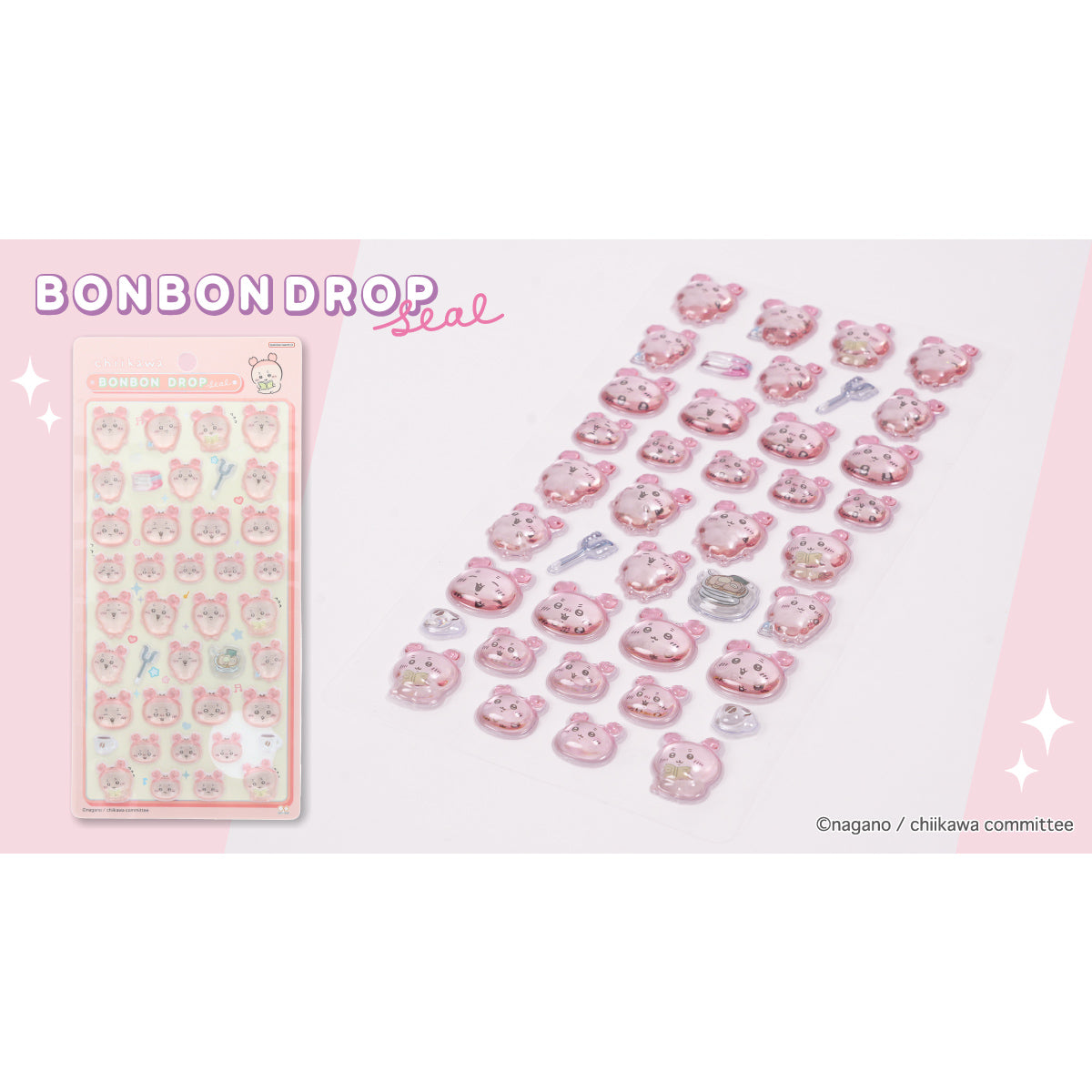 Chiikawa Bon Bon Drop Stickers (Furuhonya)
