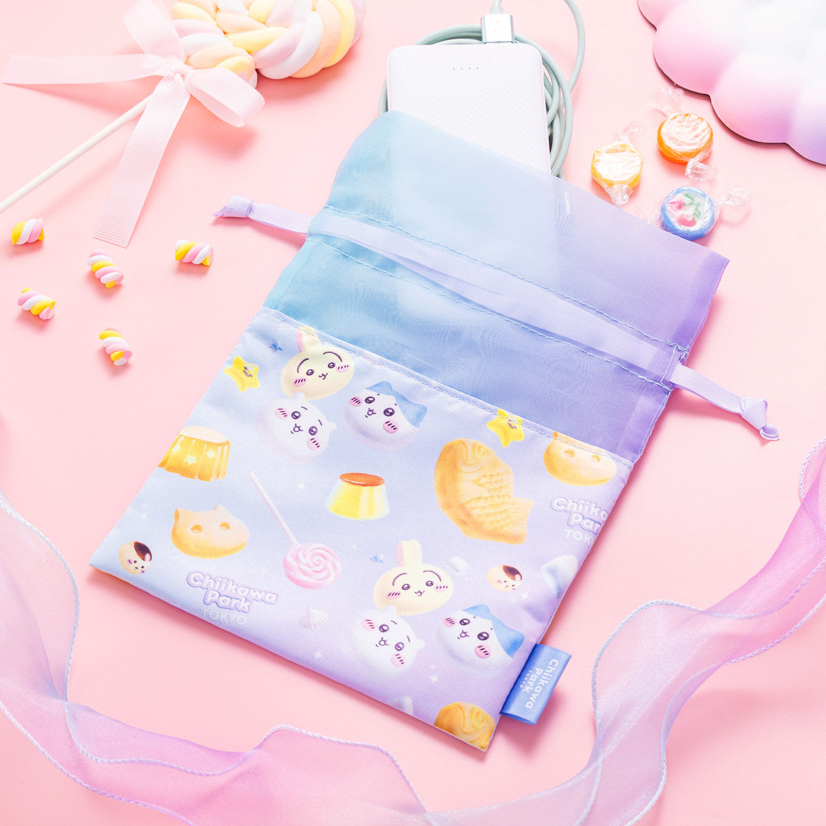 ちいかわ ちいかわパーク お菓子なほどよいサイズの巾着