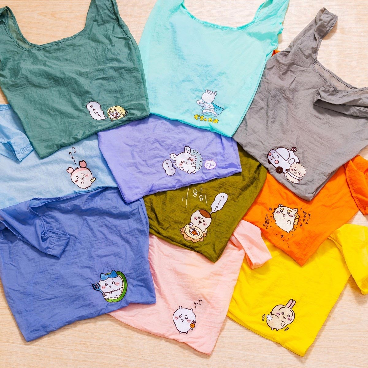 ちいかわ エコバッグ入りおかおマスコット（モモンガ）