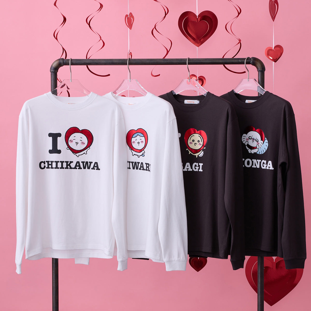 ちいかわ 長袖Tシャツ I LOVE HACHIWARE ホワイト | ちいかわ