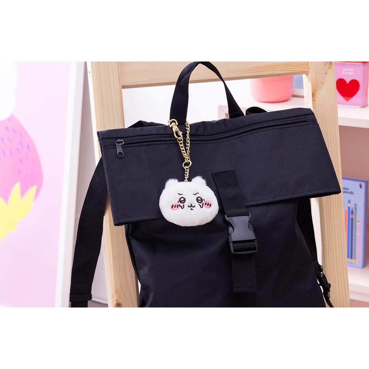 Chiikawa "It's Different Today" Face Mascot (Hachiware)