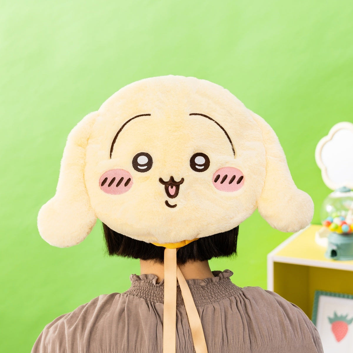 ちいかわパーク リバーシブル ふんわりぬいぐるみベレー帽（ハチワレ