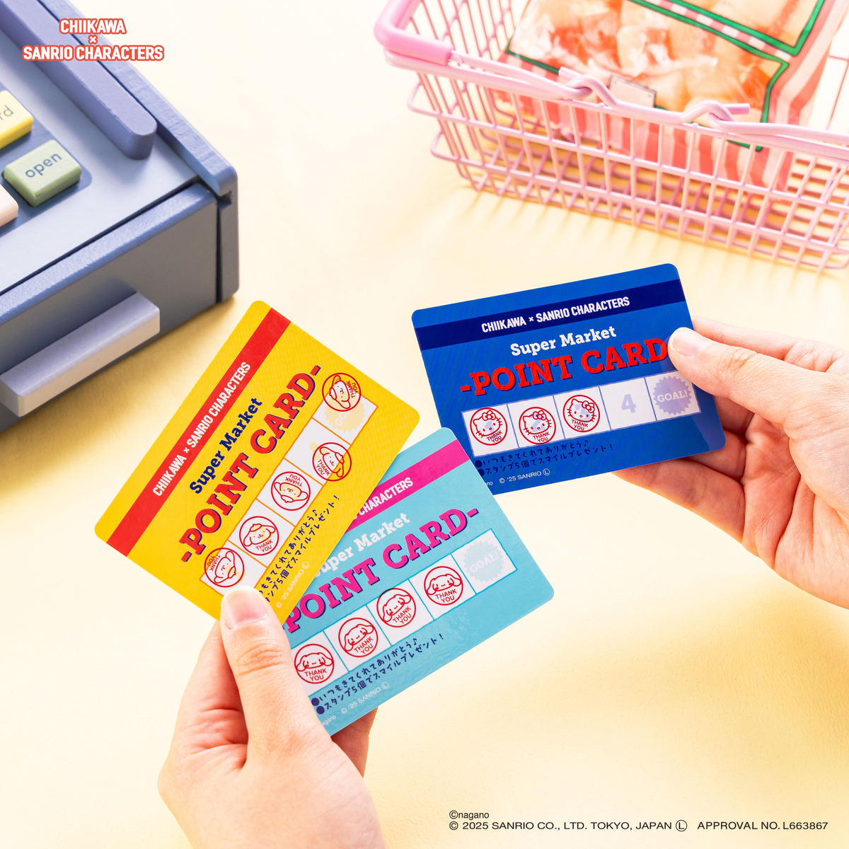 Chiikawa × Sanrio Characters Trading Supermarket Point Card (All 6 Types)