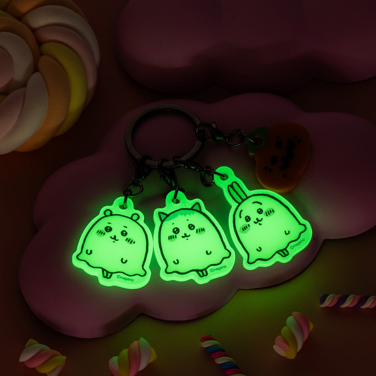 ちいかわ ちいかわパーク おばけな3連蓄光アクリルチャーム | ちいかわ