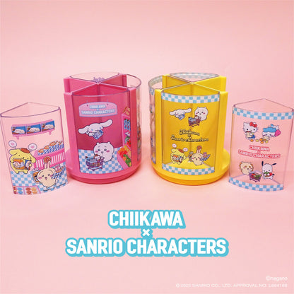 吉伊卡哇 × 三丽鸥角色 旋转笔筒 (黄色)