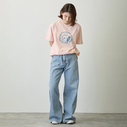 ちいかわ ちいかわベーカリー Tシャツ ロゴ ピンク