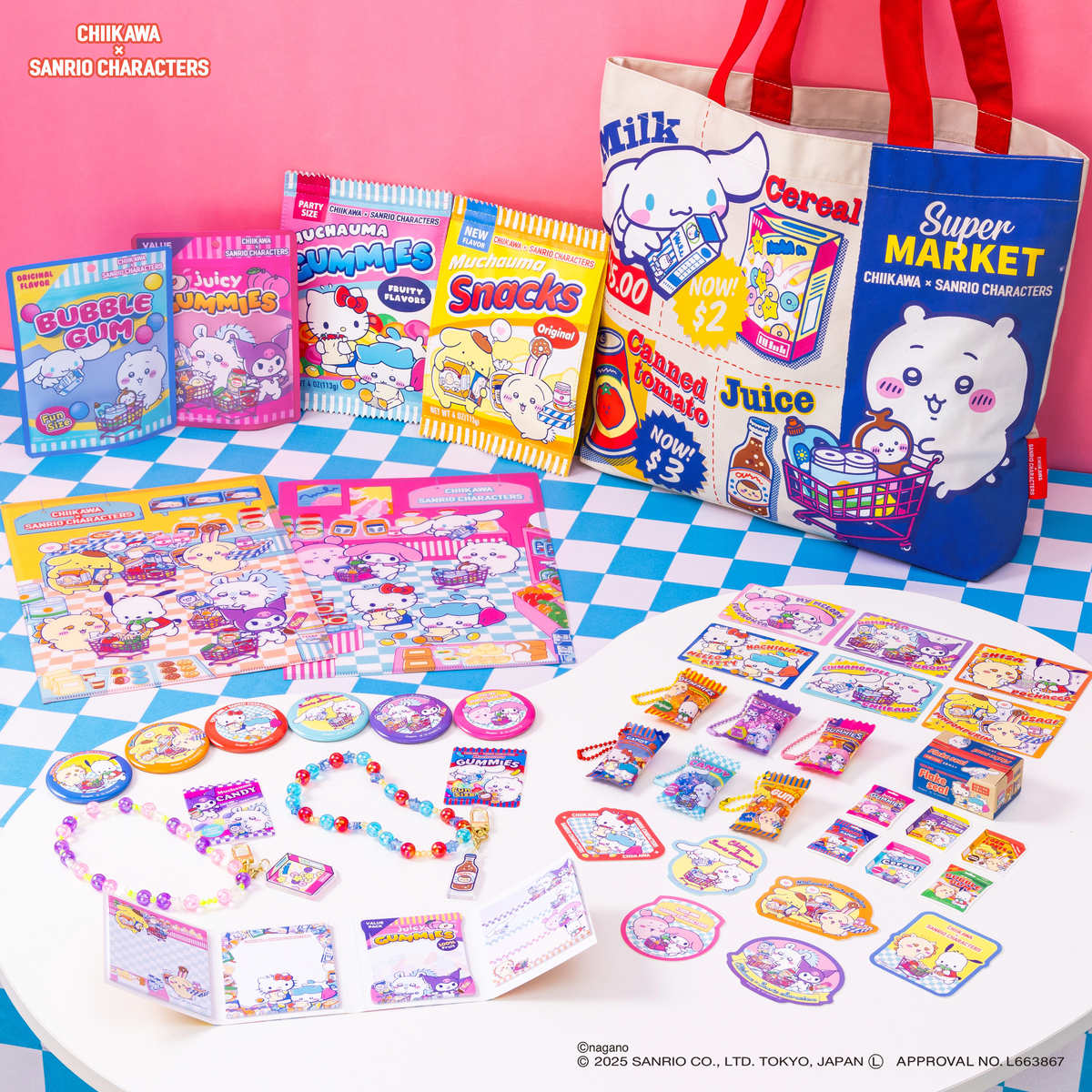 Chiikawa × Sanrio Characters Trading Supermarket Point Card (All 6 Types)