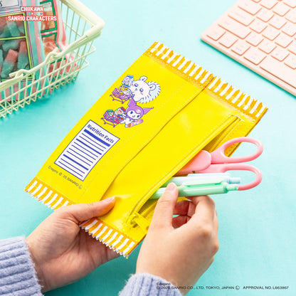 Chiikawa × Sanrio Characters Supermarket Snack Pouch (Hachiware and Hello Kitty)