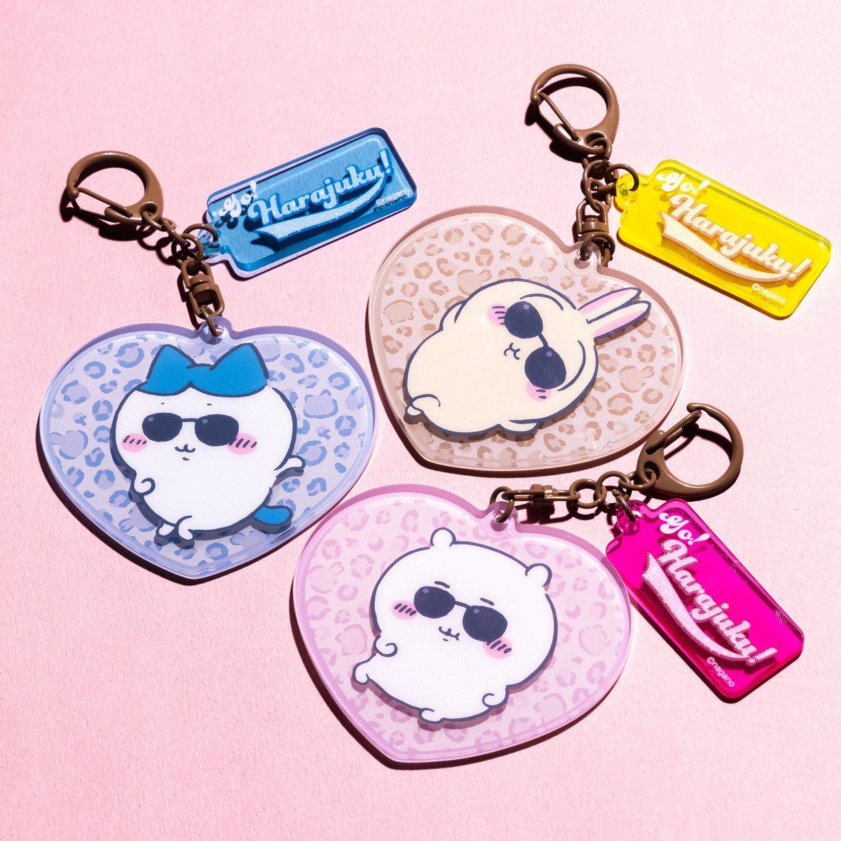 Chiikawa Go!HARAJUKU Acrylic Keychain (Ribbon Momonga) | Chiikawa