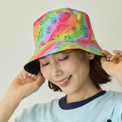 치이카와 파크 리버시블 버킷햇 악몽 블랙