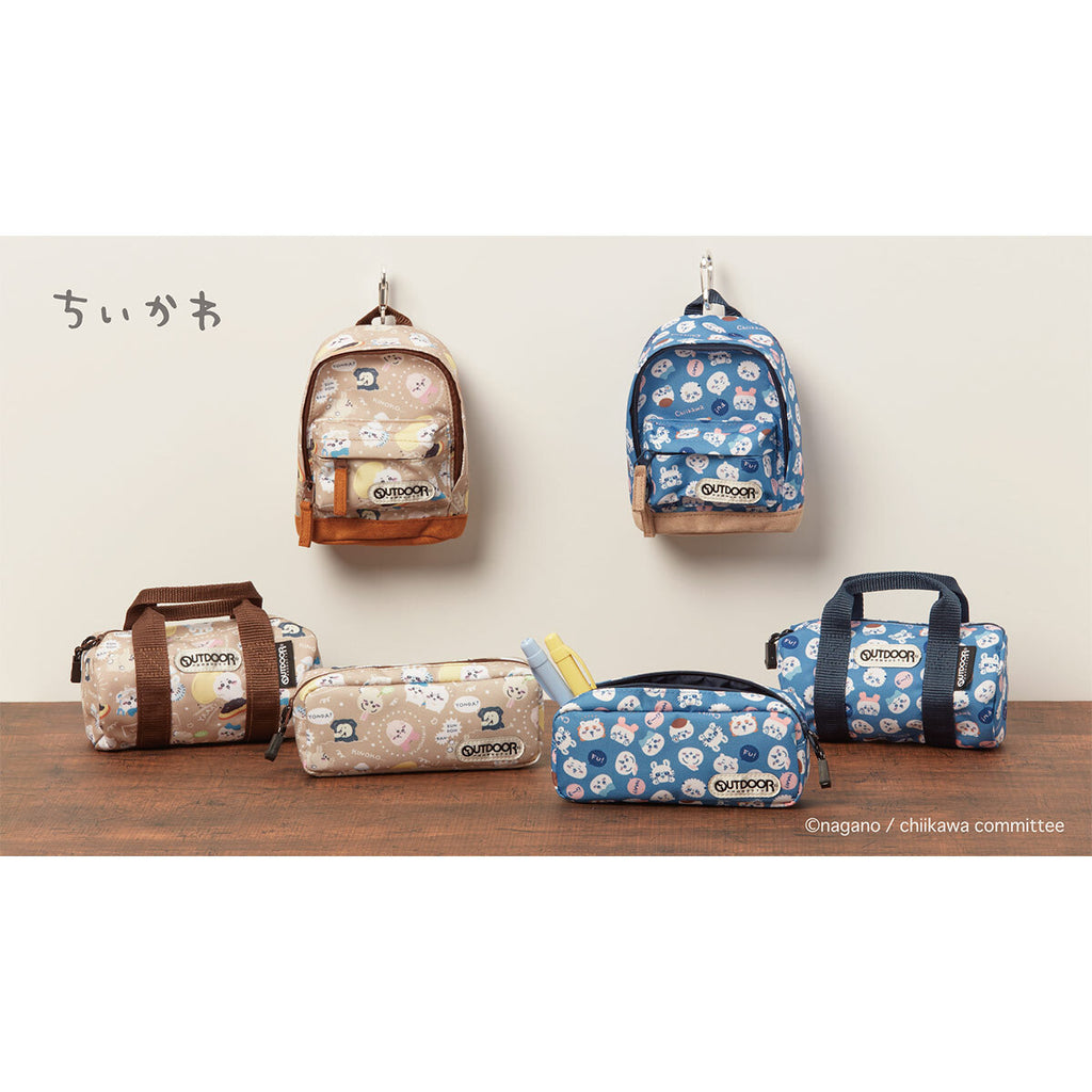 ちいかわ ペンケース BACKPACK ボトムスウェード OD28（ブルー）