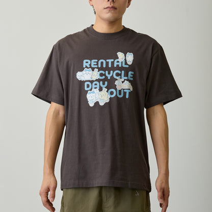 ちいかわ Tシャツ レンタサイクルでおでかけ スミ