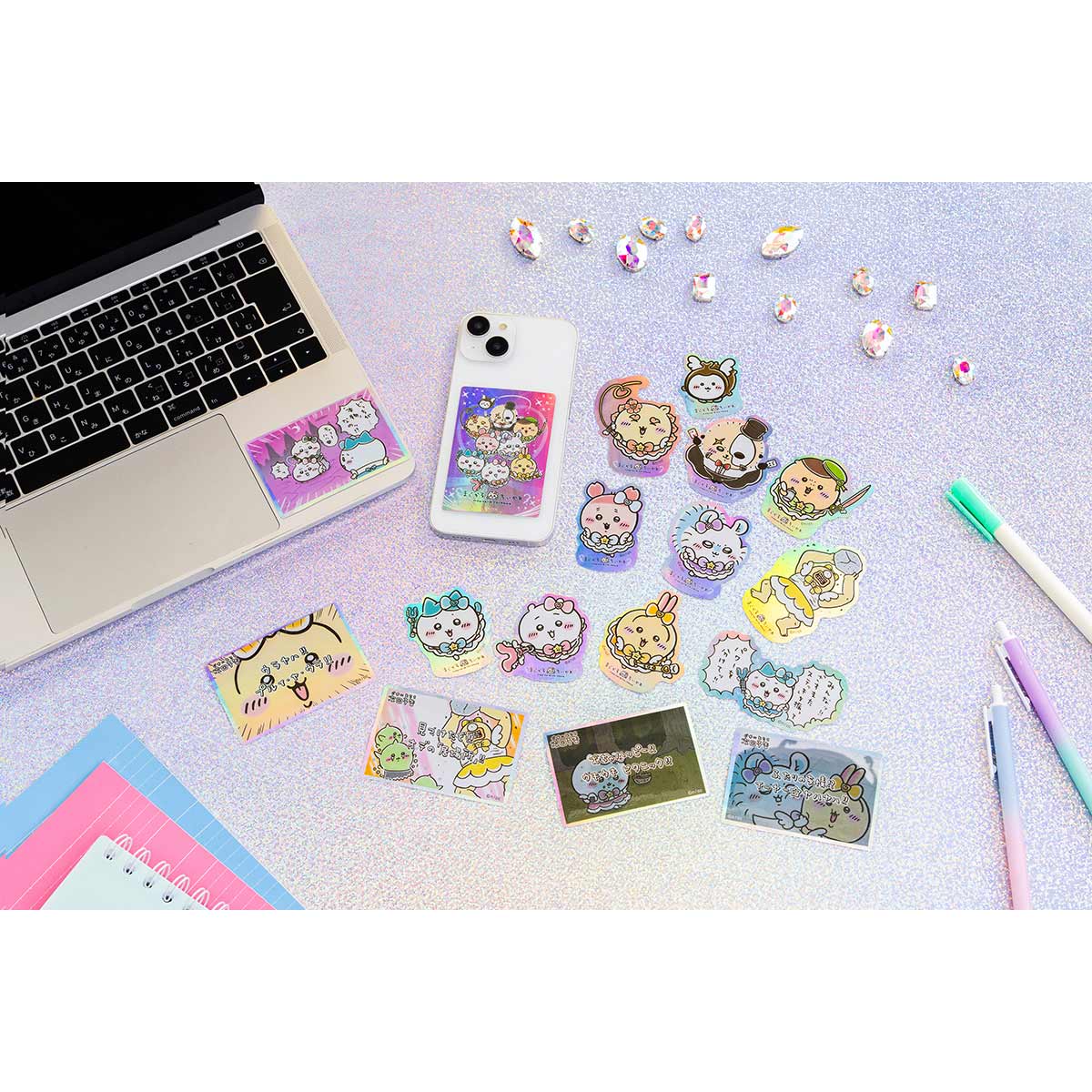 Magical Chiikawa Smartphone-Sized Hologram Sticker (Momonga)
