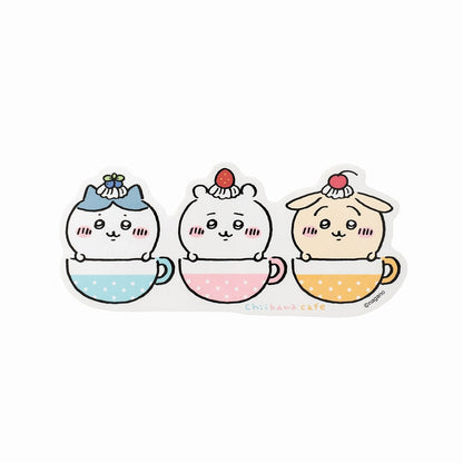 ちいかわカフェ ゆるカットビッグステッカー（カップインちいかわ）