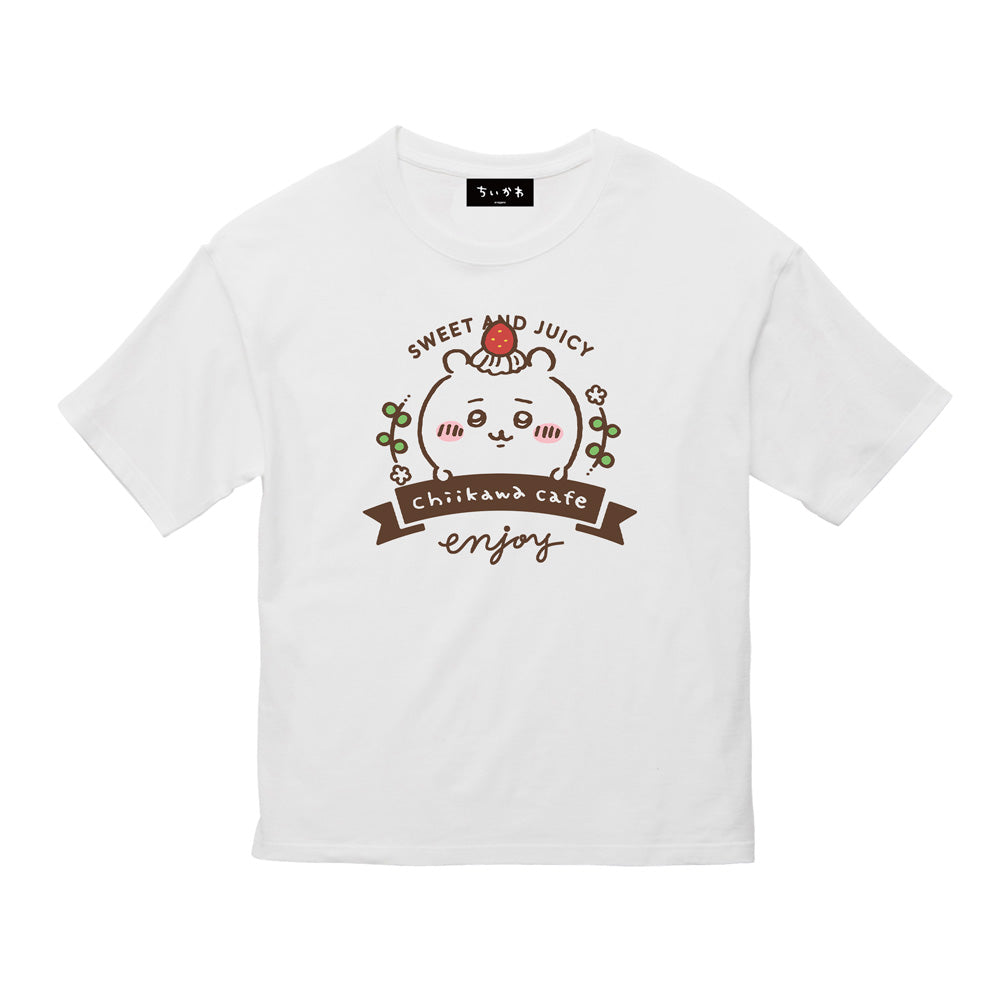 ちいかわ Cafe ビックTシャツ スイーツ ホワイト【１会計 各サイズ２点まで】