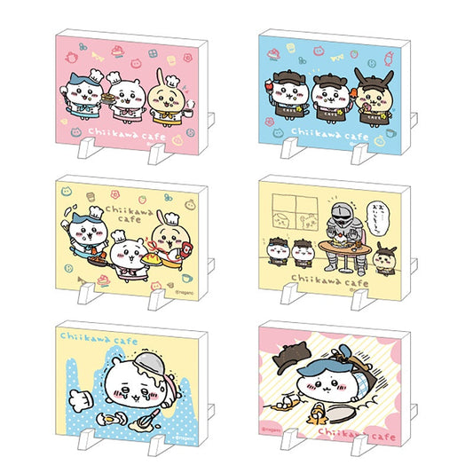 Chiikawa Cafe Random Mini Canvas Art (All 6 Types) [Single Piece]