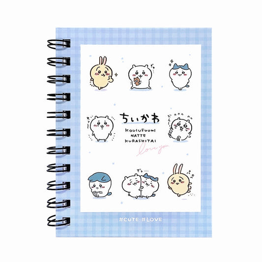 ちいかわ A6Wリングノート （チェック）