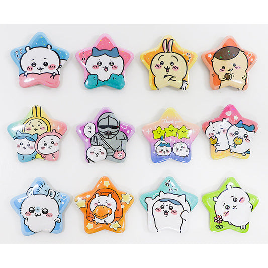 Chiikawa Star Badge Collection 1 Box, 12 Pieces