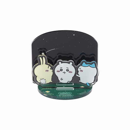 Chiikawa Good Friends Petit Acrylic Stand (Looking Back at the Night Sky)