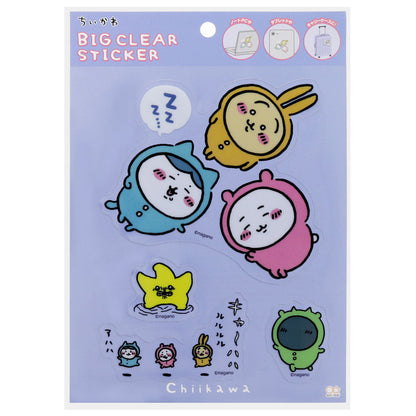 ちいかわ ビッグクリアステッカー パジャマ