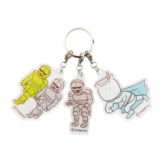 치이카와 3연 아크릴 키홀더 (갑옷 씨들)