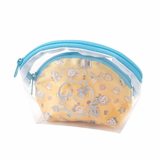 ちいかわ観光 ダブルセットポーチ（ポーチin小さいポーチ）