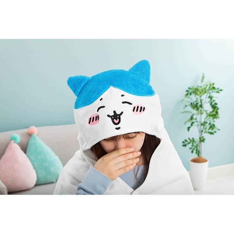 Chiikawa Hooded Bath Towel (Hachiware)