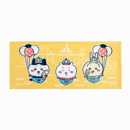 Chiikawa Exciting Amusement Park Face Towel (Exciting Amusement Park)