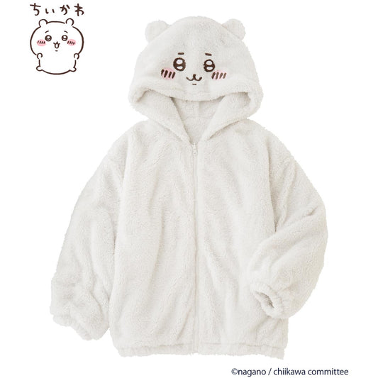 吉伊卡哇 可翻轉毛絨連帽外套