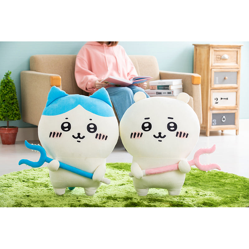 [No Combined Orders] Chiikawa Large Plush with Demon Slayer Stick (Chiikawa) [Single Item Purchase Only] [Credit Card Payment Only]