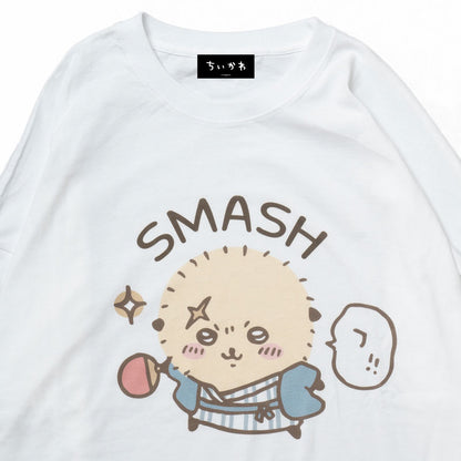 吉伊卡哇觀光 寬版長袖T恤 打擊款（白色）