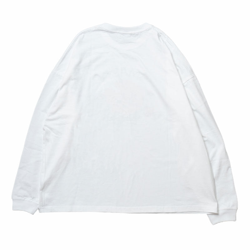 吉伊卡哇觀光 寬版長袖T恤 打擊款（白色）