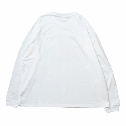 吉伊卡哇觀光 寬版長袖T恤 打擊款（白色）