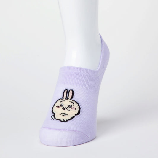 Chiikawa Cocopita Sneaker Length Socks (Usagi Arm Crossed)